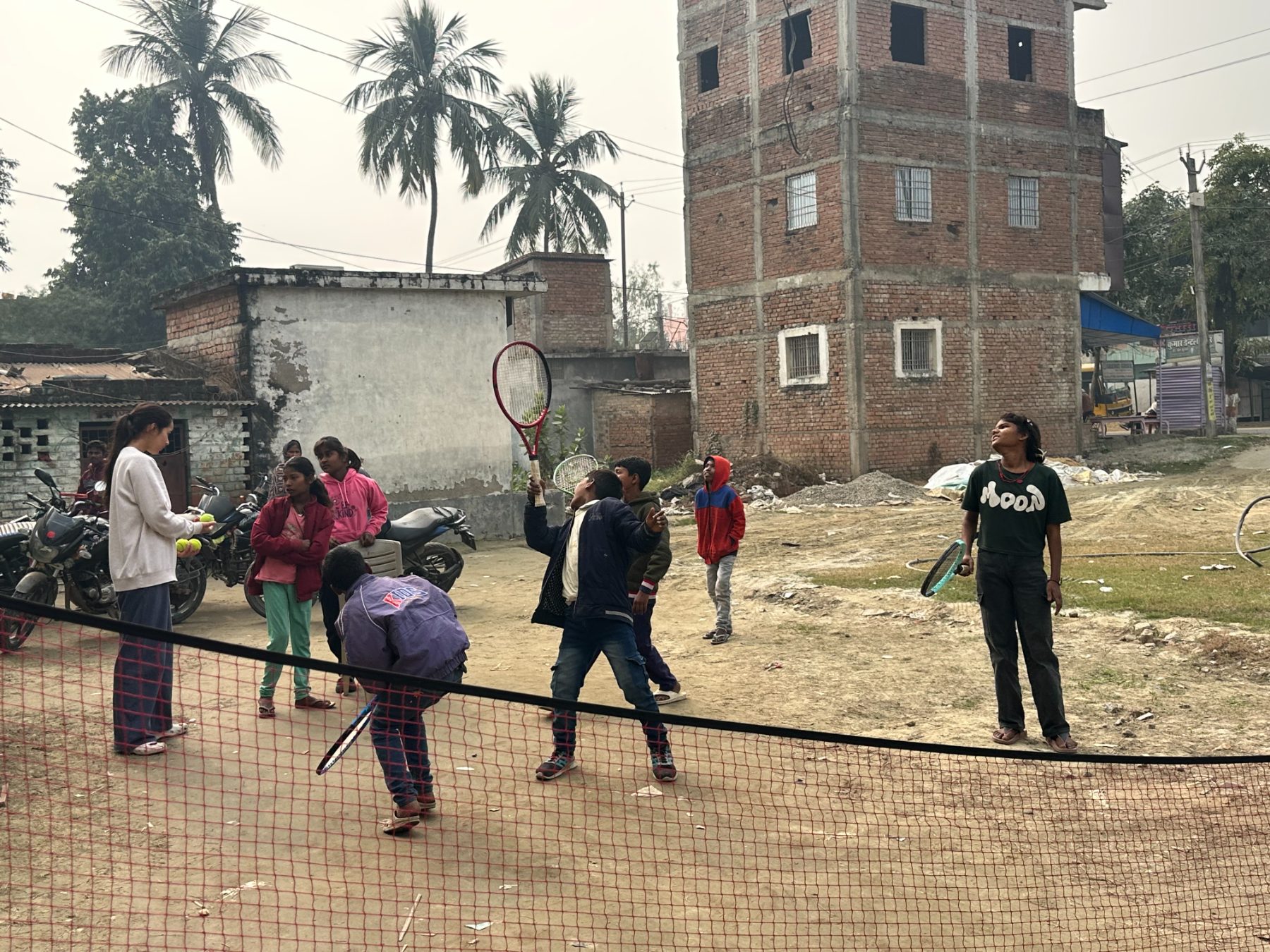 pop-up nets at a Title I school